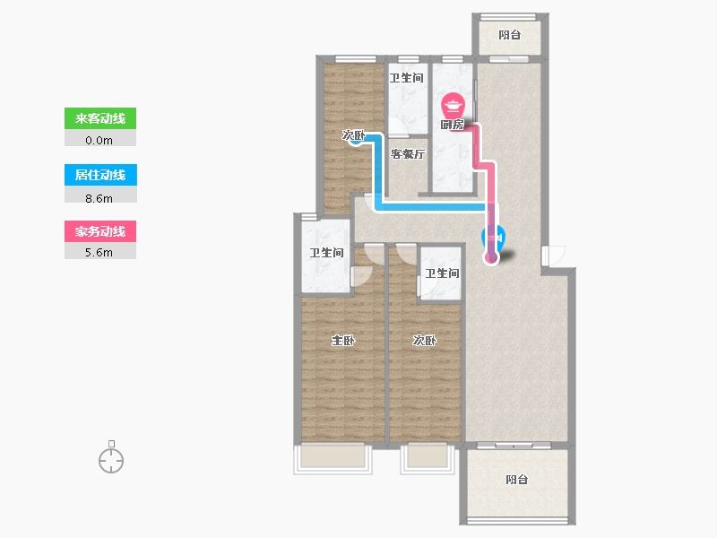 安徽省-宿州市-宿州院子-110.30-户型库-动静线