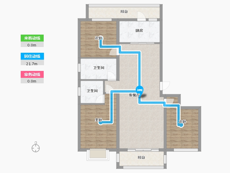 山东省-菏泽市-水岸学府-108.00-户型库-动静线