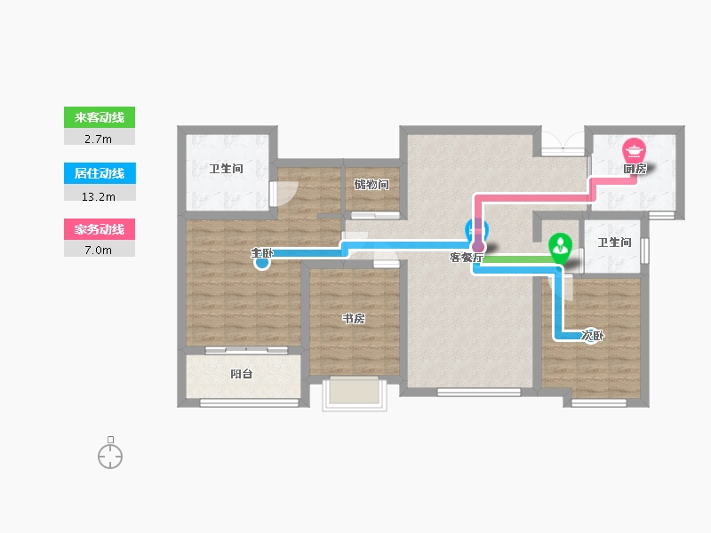 陕西省-安康市-城投中城广场-99.00-户型库-动静线