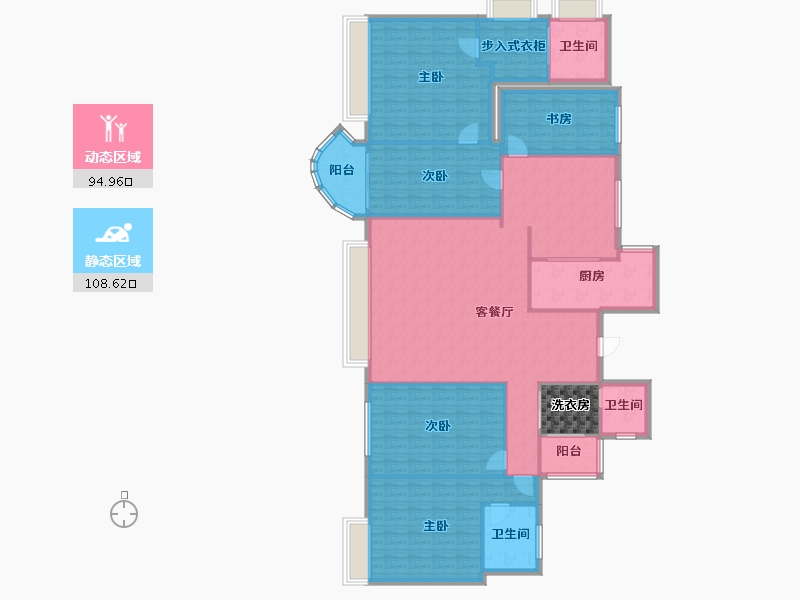 广东省-揭阳市-金润·帝豪湾-200.00-户型库-动静分区