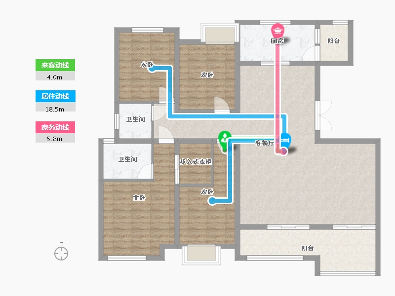 贵州省-贵阳市-龙湖·湖山原著-142.00-户型库-动静线