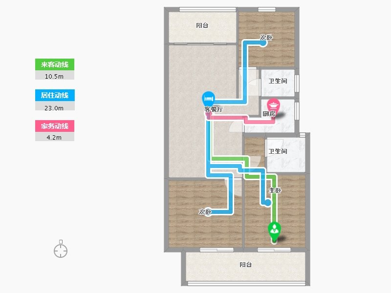 广西壮族自治区-玉林市-中鼎公园假日-100.00-户型库-动静线