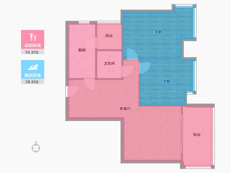 四川省-成都市-金沙鹭岛-4期-77.80-户型库-动静分区