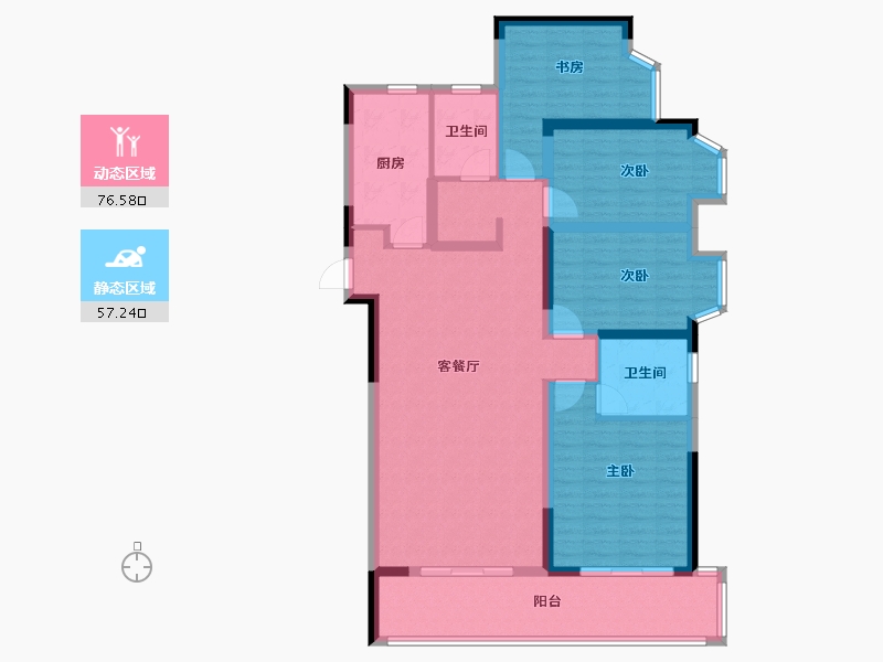 河南省-开封市-郑开橄榄城-120.00-户型库-动静分区