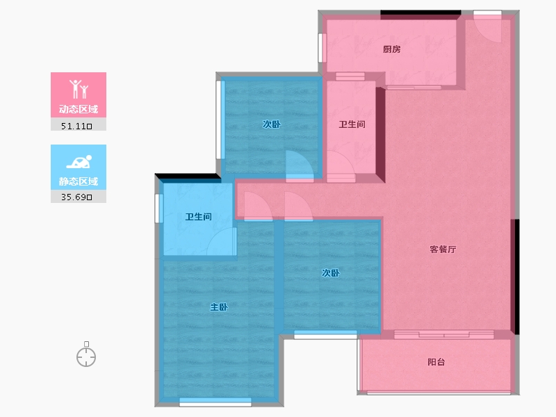 广西壮族自治区-百色市-精通锦绣澜湾-78.00-户型库-动静分区