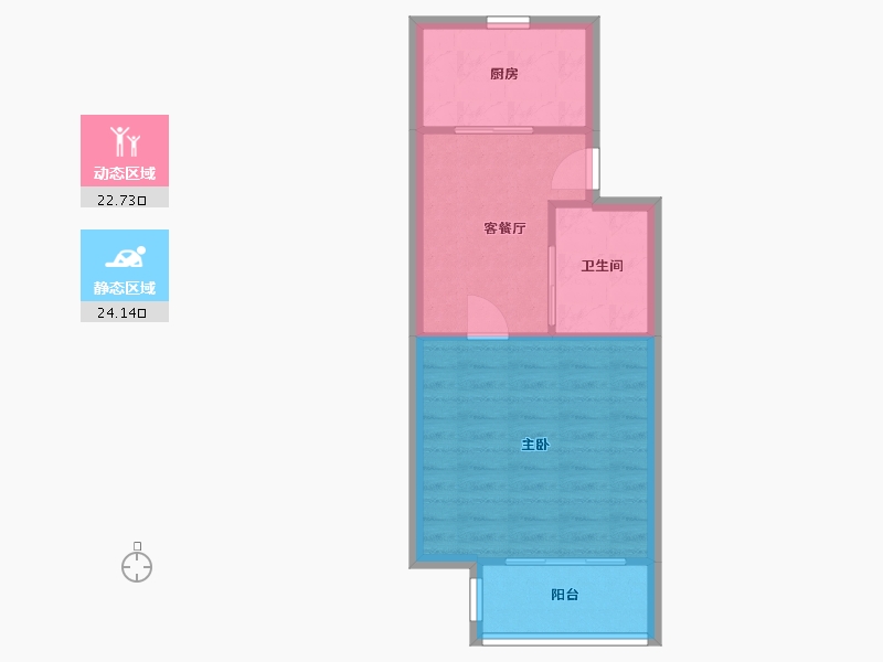 江苏省-苏州市-嘉馨花园-44.00-户型库-动静分区