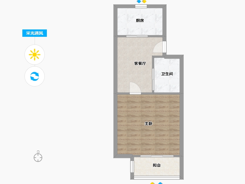 江苏省-苏州市-嘉馨花园-44.00-户型库-采光通风