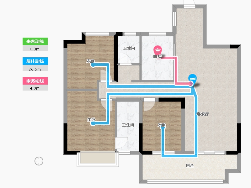 安徽省-六安市-印象南湖-98.00-户型库-动静线