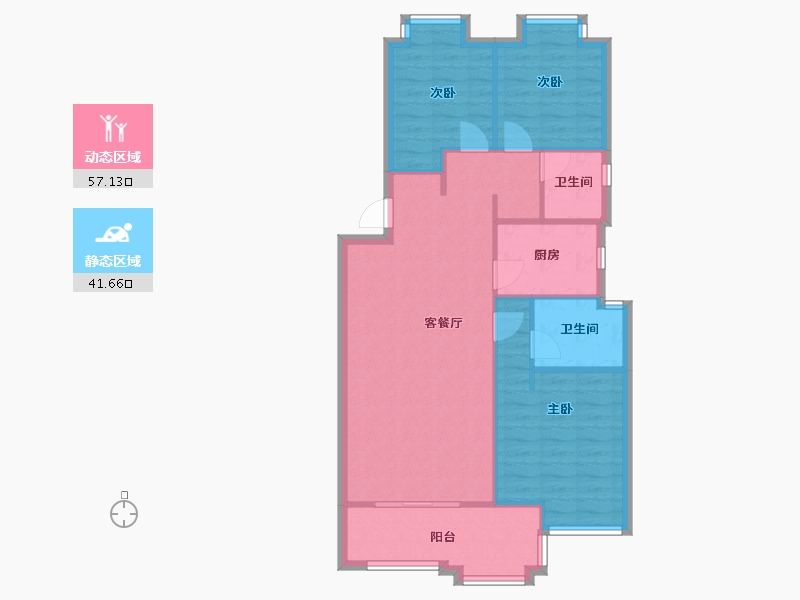 江西省-南昌市-万科四季花城北区城果苑-85.00-户型库-动静分区