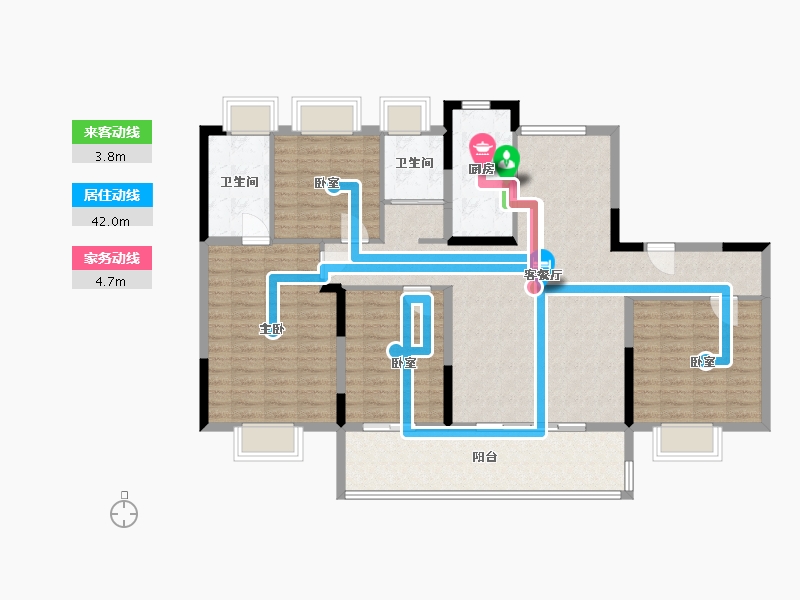 安徽省-安庆市-碧桂园长江万里-129.00-户型库-动静线