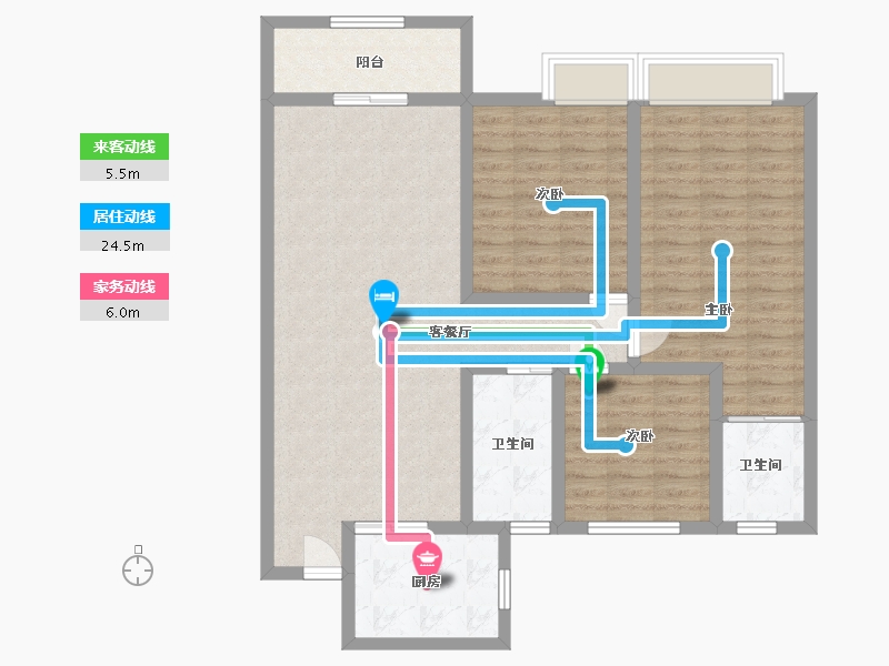 河南省-平顶山市-启德华府-103.10-户型库-动静线