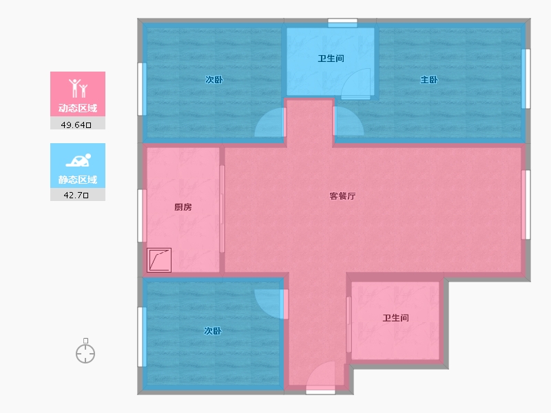 河北省-廊坊市-天园三期-89.00-户型库-动静分区