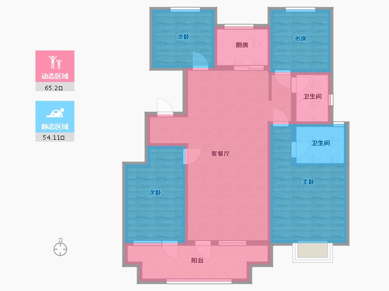 山东省-济宁市-红星瑞马·世家-120.00-户型库-动静分区