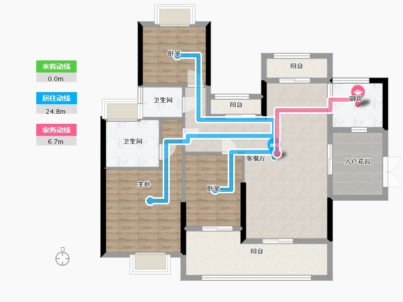 广东省-肇庆市-尚东名筑-109.00-户型库-动静线