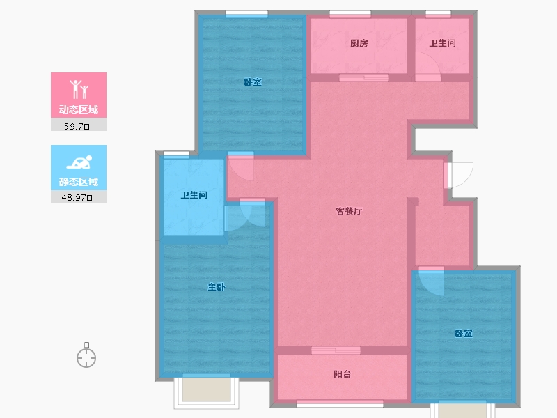 河北省-邢台市-天地翰林学府-107.77-户型库-动静分区