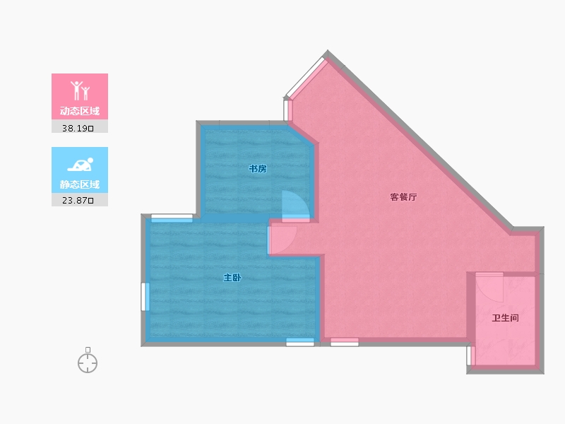 广东省-深圳市-华彩花园-70.00-户型库-动静分区