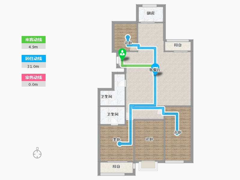 河北省-廊坊市-锦绣家园-120.00-户型库-动静线