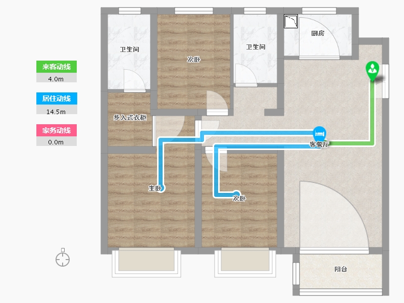 河北省-保定市-朝阳首府澜园-81.60-户型库-动静线