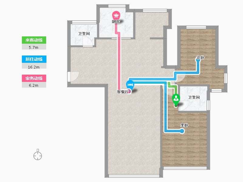 福建省-福州市-银河湾一期-106.00-户型库-动静线