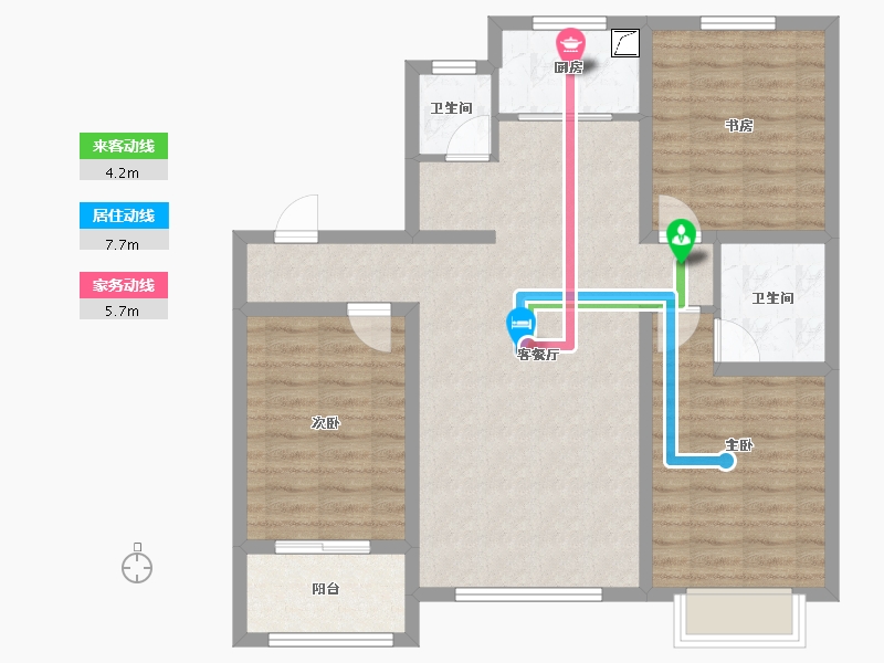 河北省-沧州市-学府铭苑-121.00-户型库-动静线