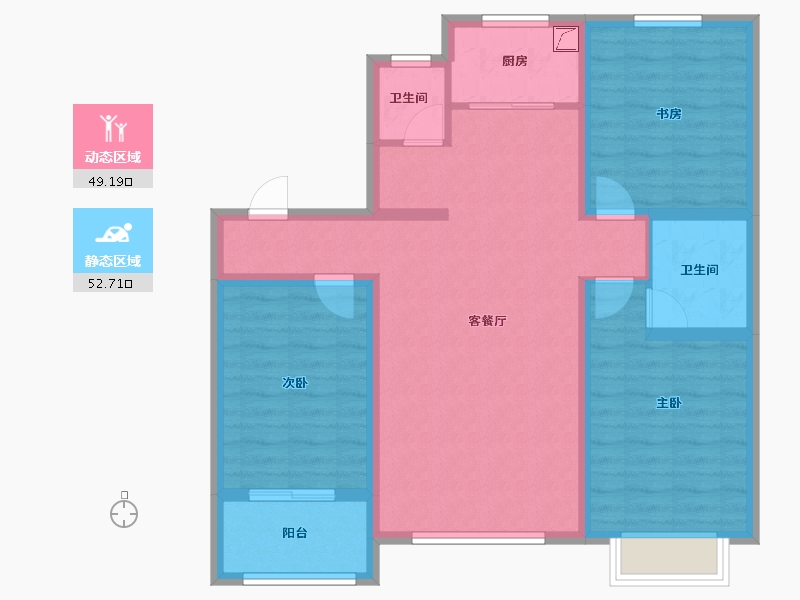 河北省-沧州市-学府铭苑-121.00-户型库-动静分区