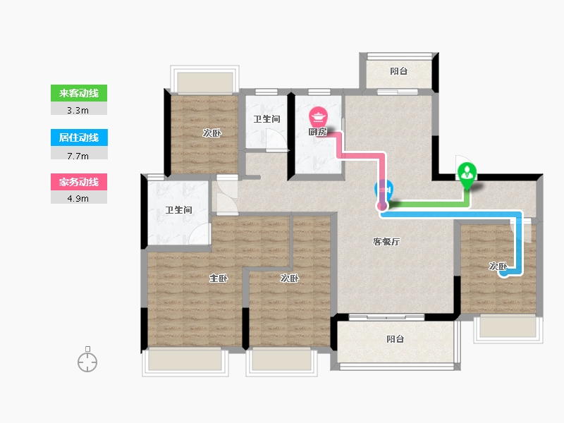 四川省-成都市-观澜东著-121.00-户型库-动静线