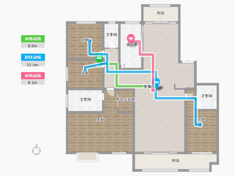 山东省-菏泽市-菏泽当代城-210.00-户型库-动静线