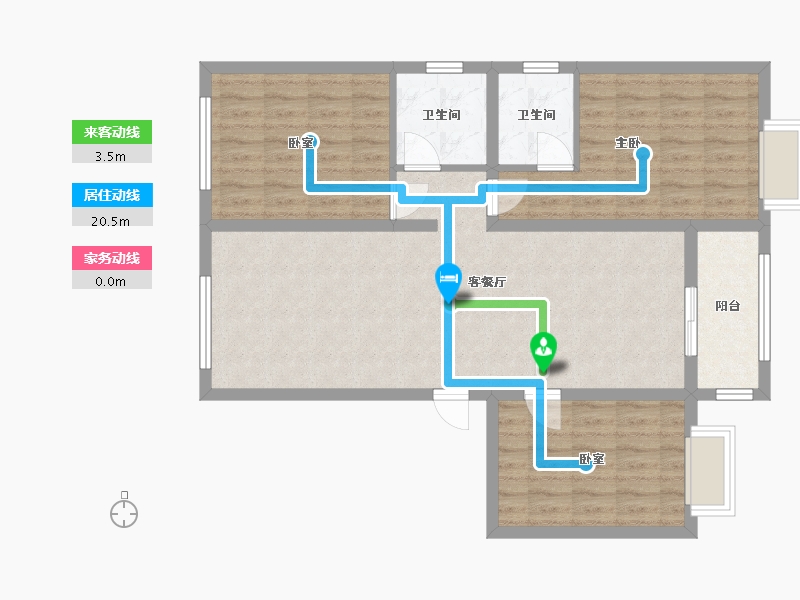 河北省-秦皇岛市-澜郡华府-89.51-户型库-动静线