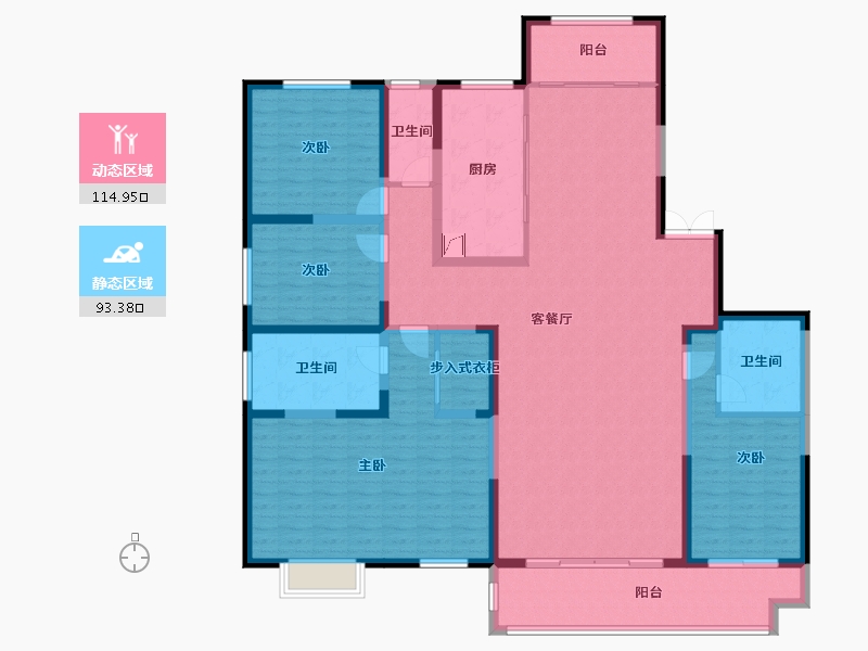 山东省-菏泽市-菏泽当代城-210.00-户型库-动静分区