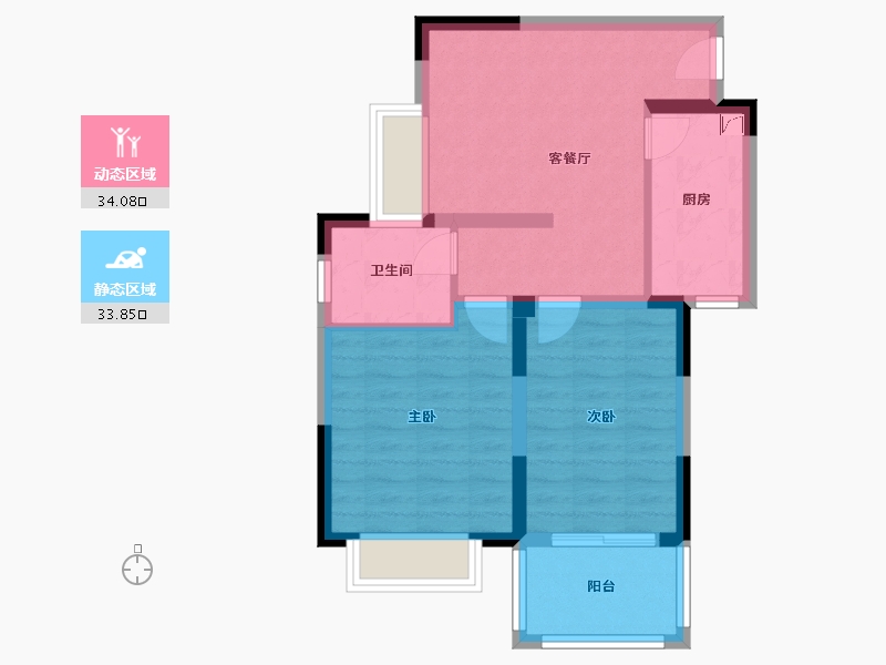 河南省-郑州市-荣御-60.30-户型库-动静分区