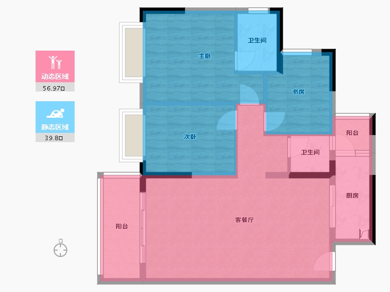 广西壮族自治区-崇左市-绥尚居小区-87.00-户型库-动静分区