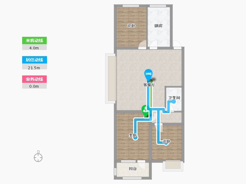 辽宁省-抚顺市-澳海御景苑-91.30-户型库-动静线