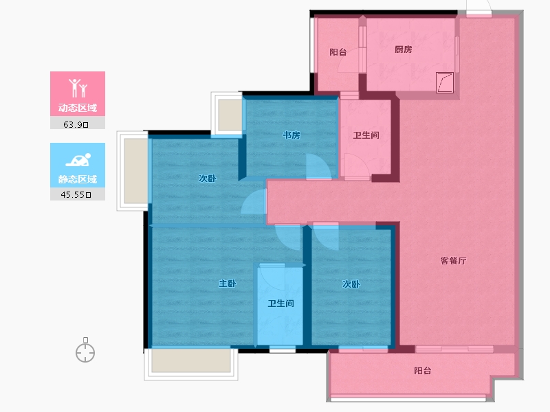 广东省-汕尾市-保利海德公馆-110.00-户型库-动静分区