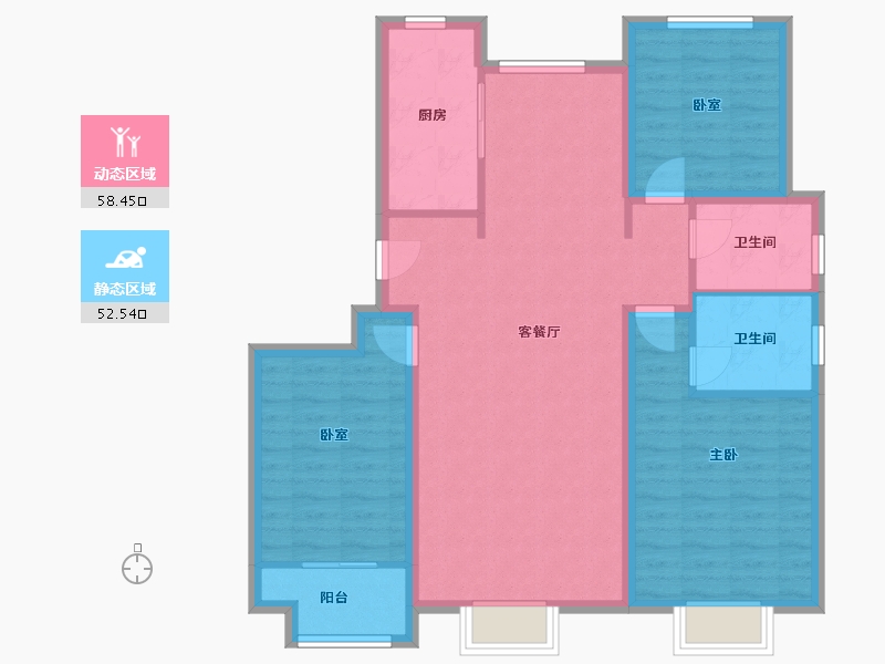 山东省-东营市-金湖学府-100.00-户型库-动静分区