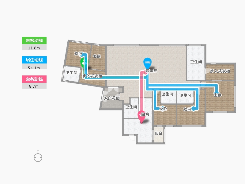 湖北省-武汉市-恒隆府-280.00-户型库-动静线