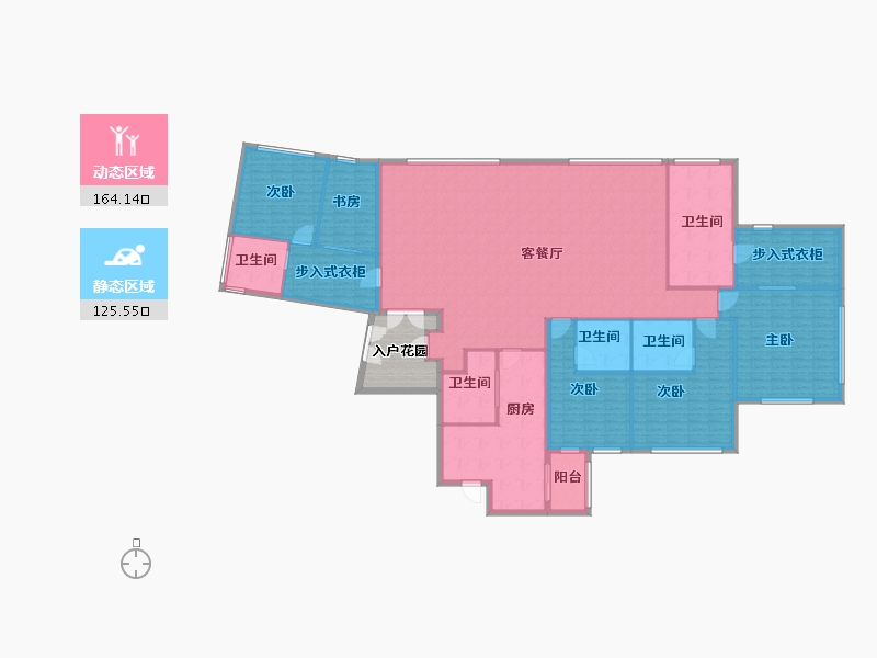 湖北省-武汉市-恒隆府-280.00-户型库-动静分区