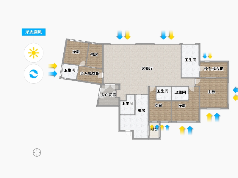 湖北省-武汉市-恒隆府-280.00-户型库-采光通风