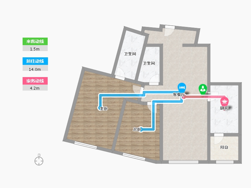 湖北省-武汉市-恒隆府-99.20-户型库-动静线