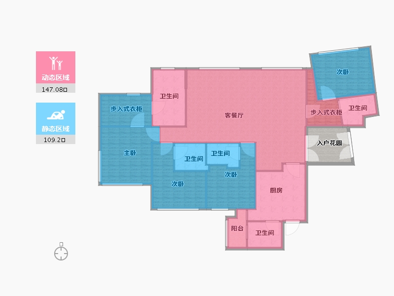 湖北省-武汉市-恒隆府-250.00-户型库-动静分区