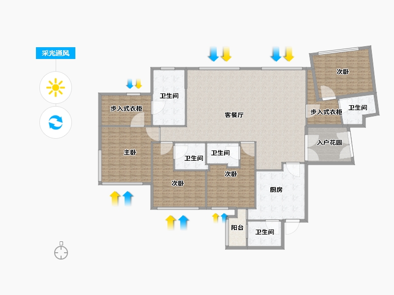 湖北省-武汉市-恒隆府-250.00-户型库-采光通风