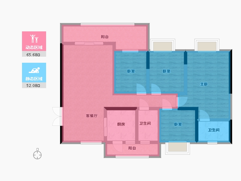 贵州省-遵义市-智慧名城-113.00-户型库-动静分区