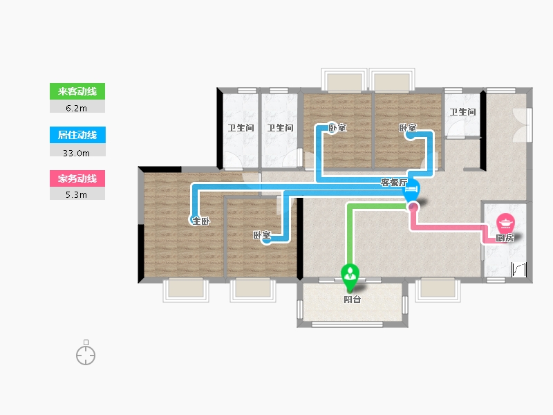 广东省-东莞市-碧海云天海岸城-122.41-户型库-动静线