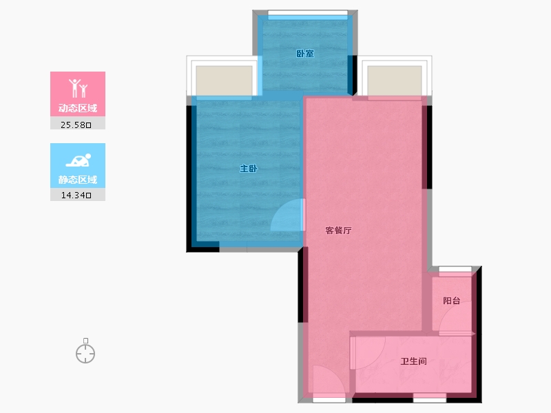 重庆-重庆市-招商时光序-34.99-户型库-动静分区