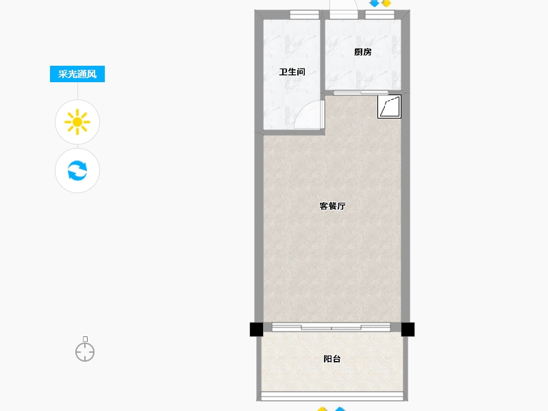 浙江省-温州市-新鸿东望蓝海-37.82-户型库-采光通风