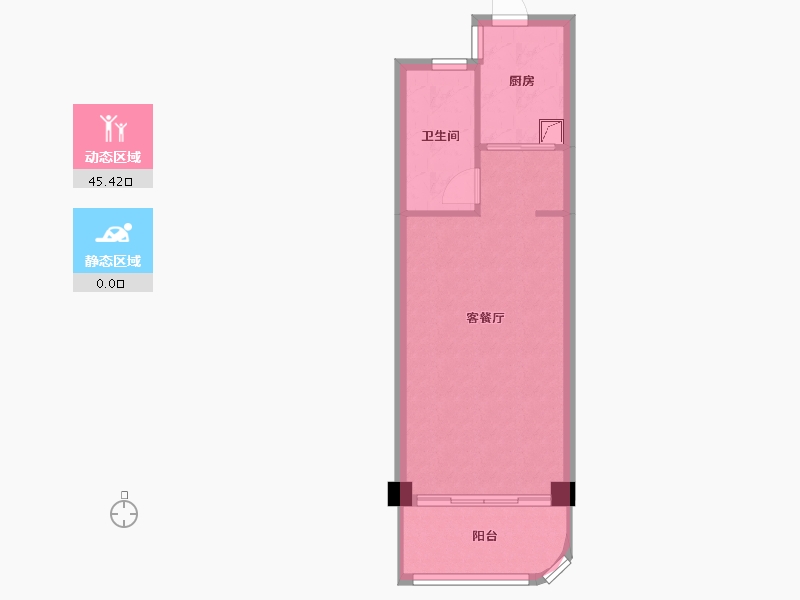 浙江省-温州市-新鸿东望蓝海-40.81-户型库-动静分区