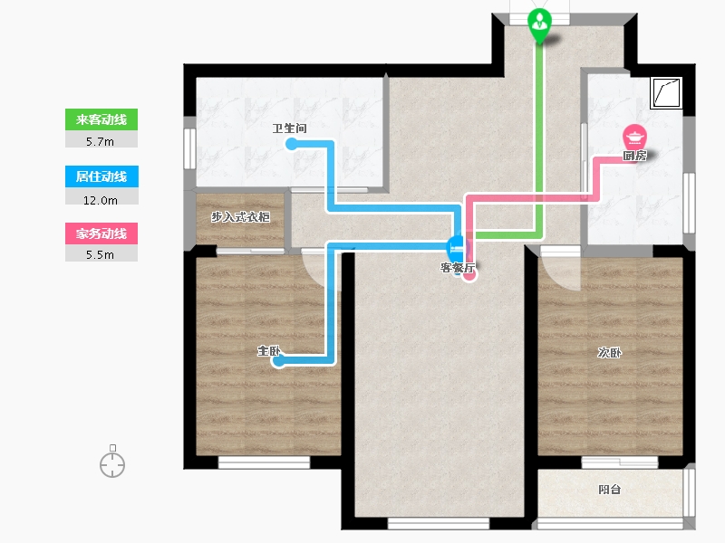 山西省-忻州市-御龙庭-82.07-户型库-动静线