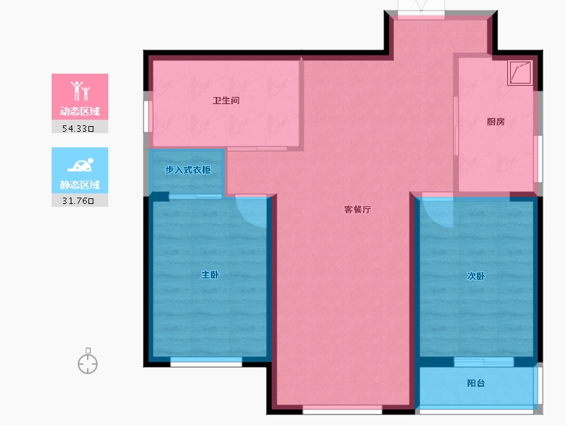 山西省-忻州市-御龙庭-82.07-户型库-动静分区