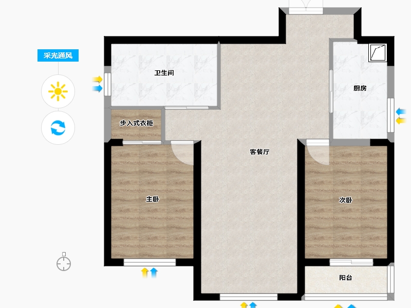 山西省-忻州市-御龙庭-82.07-户型库-采光通风