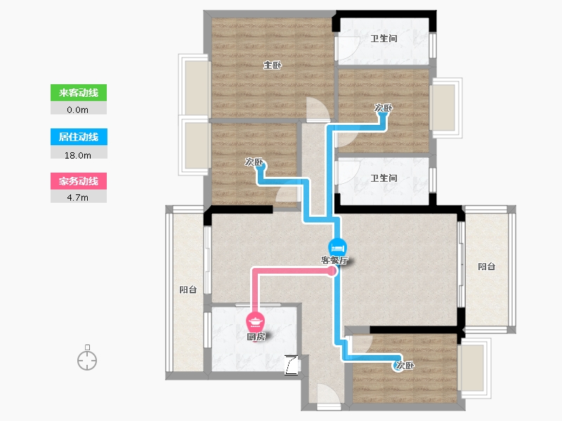 广东省-肇庆市-御东方-122.00-户型库-动静线