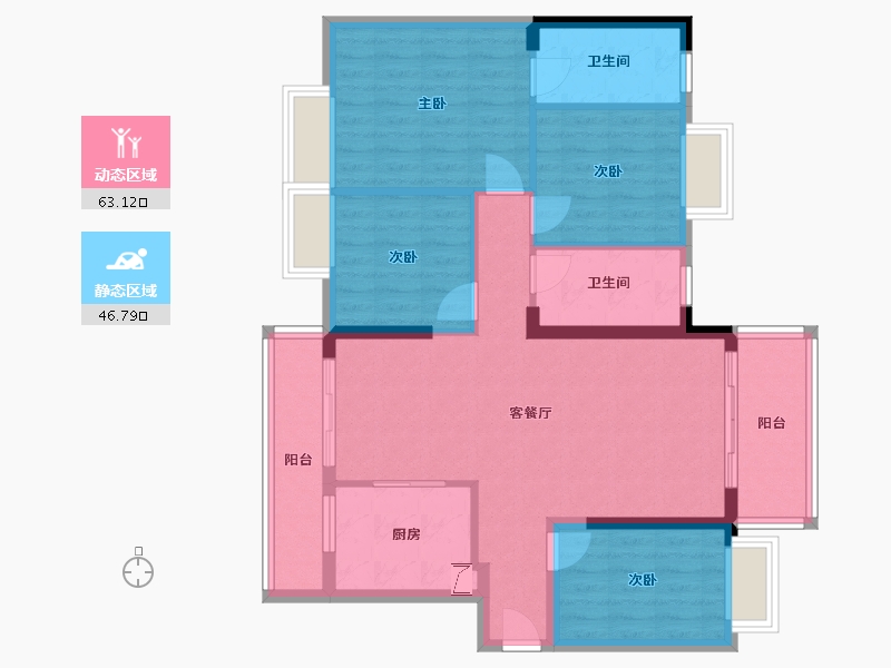 广东省-肇庆市-御东方-122.00-户型库-动静分区